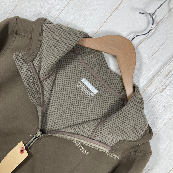 【Women's L ブラウン系】 Marmot ( マーモット ) クライム 3250 コル パーカー Climb 3250 Col Parka 吸放湿 高速消臭 吸水速乾 ストレッチ ポリエステル ウェア トップス インナー シャツ フーディ 化繊 z0006164