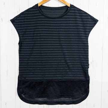 【Women's M ブラック系】 Cw-X ( シーダブリューエックス ) アウター トップ ヨガウエア Tシャツ(半袖) OUTER TOP YOGA WEAR T-SHIRT (SHORT SLEEVE) ポリエステル ウェア トップス インナー シャツ ショート - 【公式】2ndGEAR（セカンドギア）Webショップ【登山用品・アウトドア用品専門 買取販売店】