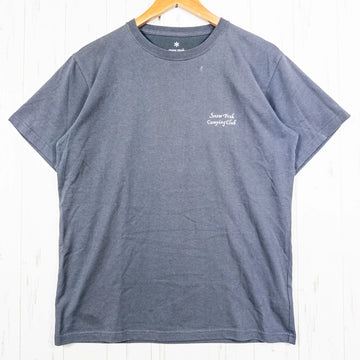 【Men's M グレー系】 Snowpeak ( スノーピーク ) バック プリント ロゴ Tシャツ Back Printed Logo T shirt コットン ウェア トップス インナー シャツ ショートスリーブTシャツ クルーネック コットン z00053 - 0