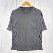 【Unisex 1 グレー系】 迷迭香 ( マンネンロウ ) ウールハイカーティー Wool Hiker Tee MCS-2B GRY z00058295 GRY ウール ショートスリーブTシャツ クルーネック インナー シャツ トップス ウェア