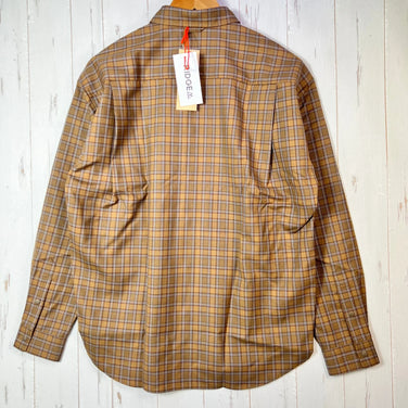 【Men's M ブラウン系】 Ridge Mountain Gear ( リッジマウンテンギア ) メリノ ベーシック ロングスリーブシャツ Merino Basic LongSleeve Shirt Mocha Plaid メリノウール ウェア トップス インナ