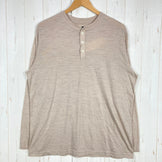 【Men's L ベージュ系】 Brown By 2Tacs ( ブラウン By ツータックス ) ウール ヘンリーネック シャツ 軽エディション 生産終了モデル 入手困難 Moonlight Gear（ムーンライトギア）別注モデル ウール ウェア トップス インナ