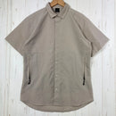 【Men's S ベージュ系】 Axesquin ( アクシーズクイン ) ショートスリーブ ベンチレーションシャツ S/S Ventilation Shirt ポリエステル ウェア トップス インナー シャツ ショートスリーブシャツ 化繊 z00054852  化-1