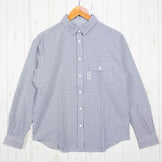 Women's Small Gray Ridge Mountain Gear Basic Long Sleeve Shirt Stripe Gray/White Polyester Top