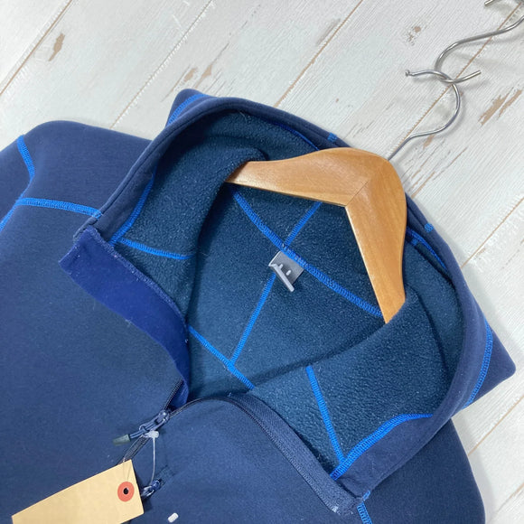 【Men's S ネイビー系】 Haglofs ( ホグロフス ) バンジー フード Bungy Hood ポリエステル ウェア トップス アウター ジャケット フリース ポーラテック・パワーストレッチ z00059827  フリース アウター ジャケット トップス