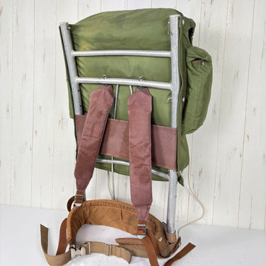 【Unisex OneSize グリーン系】 1960s Rei ( アールイーアイ ) エクスターナルフレームザック External Frame Backpack 旧タグ ビンテージ オリジナル 入手困難 Cruiser系 バッグ ストレージ バックパック 容量【30L～54