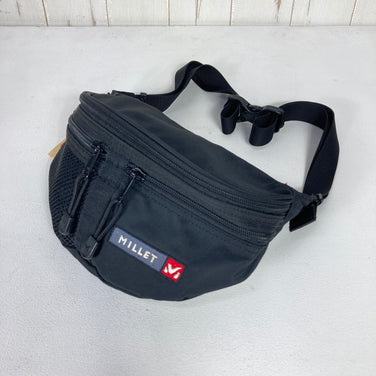【OneSize ブラック系】 Millet ( ミレー ) コンパクト ウエストポーチ Compact Waist Pouch ナイロン メッシュポケット ナイロン バッグ ストレージ ウエストバッグ ヒップパック z00060443  ウエストバッグ ヒップパッ