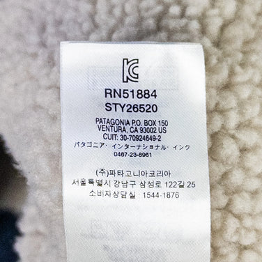 Men's Small Navy 2019 Patagonia Pile Lined Trucker Jacket, Corduroy and Organic Cotton, Outerwear, Jacket, Cotton