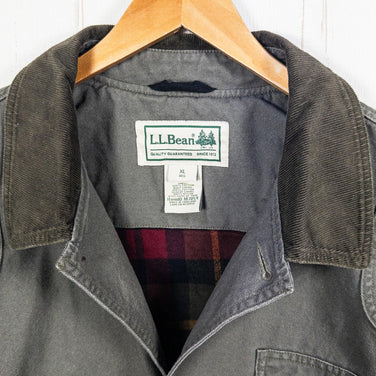 男式 XL 绿色 LLbean Original 野战大衣，棉质外套，尺码 z00052830