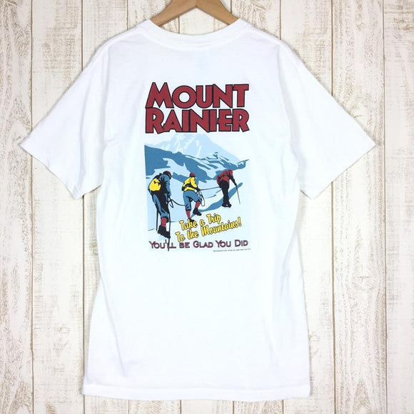 【Men's S ホワイト系】 American Backcountry ( アメリカンバックカントリー ) マウントレーニアtシャツ希少なアウトドアtシャツ 生産終了モデル International Men's コットン ショートスリーブTシャツ クルーネック - 【公式】2ndGEAR（セカンドギア）Webショップ【登山用品・アウトドア用品専門 買取販売店】