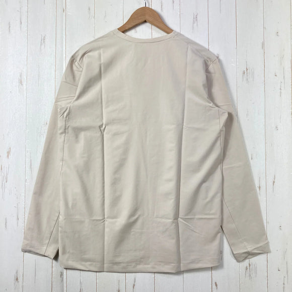 【Men's M ベージュ系】 Houdini ( フーディニ ) カバー クルー Cover Crew Foggy Mountain ポリエステル ウェア トップス インナー シャツ ロングスリーブTシャツ クルーネック 化繊 z00059717 Foggy Mo