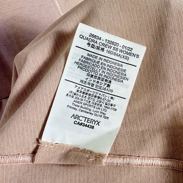 【Women's XS ピンク系】 Arcteryx ( アークテリクス ) クアドラ クルーネック シャツ Quadra Crew Neck Shirt ポリエステル ウェア トップス インナー シャツ ショートスリーブTシャツ クルーネック 化繊 z00058170