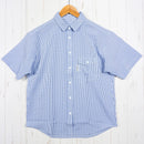 【Women's M ブルー系】 Ridge Mountain Gear ( リッジマウンテンギア ) ベーシック ショートスリーブシャツ ストライプ Basic Short Sleeve Shirt Stripe Blue / White ポリエステル ウェア トッ-1