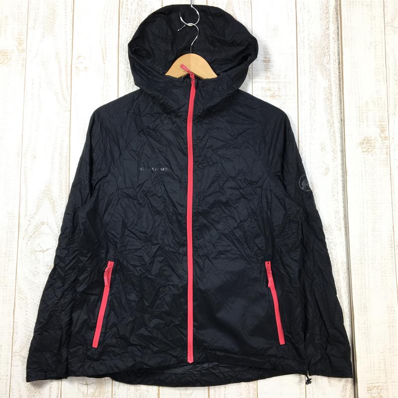 【Women's XS ブラック系】 Mammut ( マムート ) マイクロレイヤー ジャケット Microlayer Jacket ウィンドシェル フーディ 1010-14610 Women's  ウィンドシェル アウター ジャケット トップス ウェア