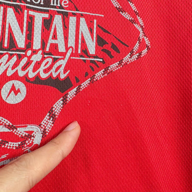 【Men's M レッド系】 Marmot ( マーモット ) マウンテン リミテッド ティー Mountain Limited Tee ポリエステル ウェア トップス インナー シャツ ショートスリーブTシャツ クルーネック 化繊 z00058787  化繊 シ