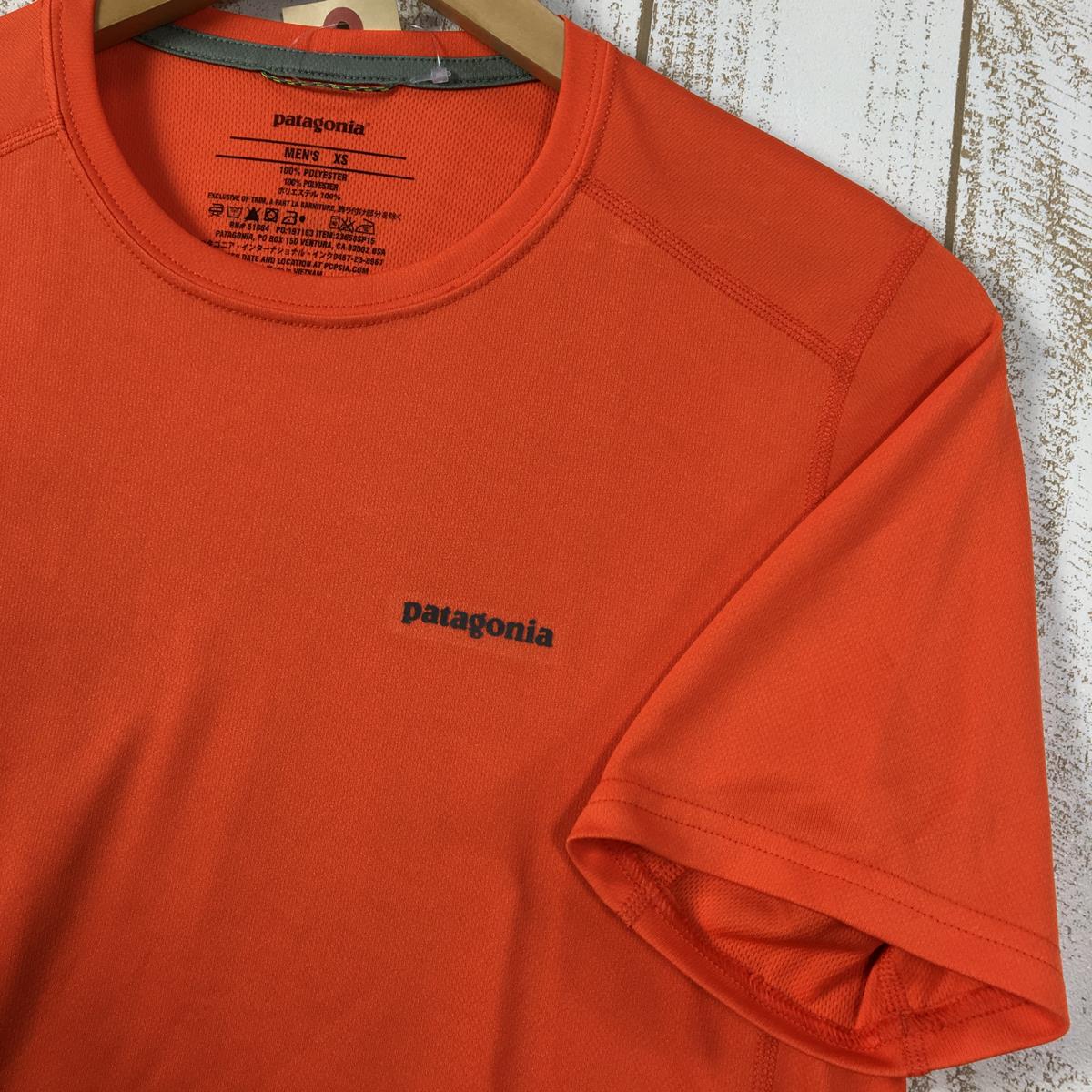 [Men's XS Orange] Patagonia Short Sleeve Fore Runner Shirt Discontinued model Hard to find 23658 International Men's Synthetic Shirt