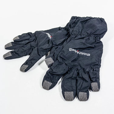 Montbell 女式均码黑色防风手套，尼龙，z00052696。