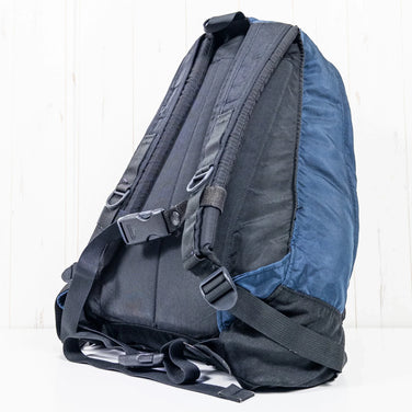 均码 海军蓝 1990 年代 Gregory Day Pack 海军蓝（已停产型号，很难找到）蓝色标签，旧标签，尼龙袋，储物背包，背包，容量：高达 29 升，z00053470 海军蓝