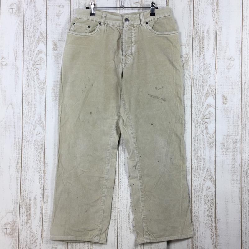 [Men's 32 Beige] Patagonia Corduroy Pants Retro Khaki Discontinued Model Hard to Find 55105 International Men's RKH Retro Khaki Cotton Long Pants