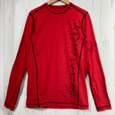 【Men's S Red】 Mammut Summit Long Sleeve Nylon Wear Tops Inner Shirt Long Sleeve T-Shirt Crew Neck Synthetic z00057535 Synthetic Long Sleeve T-Shirt