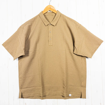 【Men's XL ベージュ系】 Ridge Mountain Gear ( リッジマウンテンギア ) コンフィープルオーバー ショートスリーブシャツ Comfy Pullover Short Sleeve Shirt Coyote Tan ポリエステル ウェア トッ
