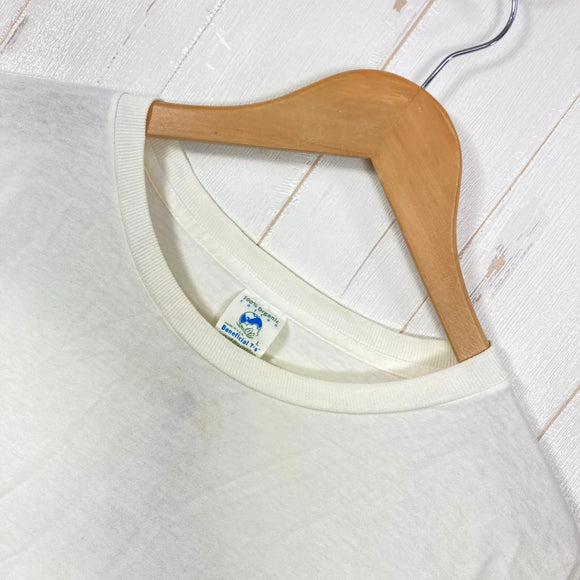 【Men's L ホワイト系】 2000s Patagonia ( パタゴニア ) オーガニックコットン ベネフィシャル ティー Organic Cotton Beneficial T's 生産終了モデル 入手困難 オーガニックコットン ウェア トップス インナー