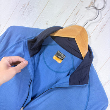 【Men's S ネイビー系】 Icebreaker ( アイスブレーカー ) ゾーン ロングスリーブ ハーフジップ Zone Long Sleeve Half Zip メリノウール ウェア トップス インナー シャツ ロングスリーブシャツ ウール z0005937
