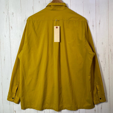 Yamatomichi UL 男女通用 L 码黄色衬衫，芥末黄，涤纶，长袖，合成纤维，上衣，内衣，z00054488