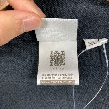 【Men's XL ブラック系】 Bring ( ブリング ) ドライコットニー スタンドカラー シャツ Drycottony Stand Collar Shirt ポリエステル ウェア トップス インナー シャツ ロングスリーブTシャツ クルーネック 化繊 z000