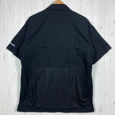 Columbia Tucannon Isle Short Sleeve Shirt, Men's Size L, Black. This cotton, wool-blend shirt is perfect as an undershirt or top.