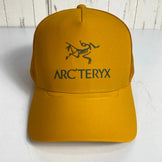Arcteryx Logo Trucker Hat Quantum (One Size, Orange) - Discontinued Model, Hard to Find - Polyester, Clothing, Accessories, Headwear, Cap (z00053907)