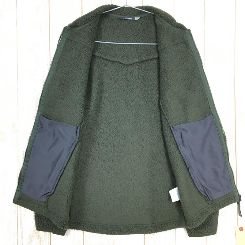 【Men's S グリーン系】 Haglofs ( ホグロフス ) パイル ジャケット Pile Jacket レトロ フリース ポーラテック 603640 International Men's Deep Woods / Sage Green フリース アウター