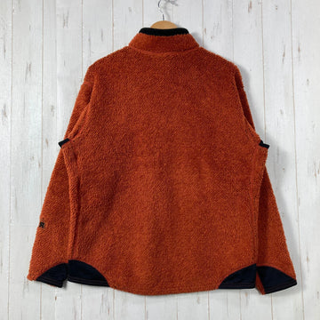 【Men's L オレンジ系】 2004 Patagonia ( パタゴニア ) R2 ボディ ラグ プルオーバー R2 Body Rug Pullover tiki wood heather 生産終了モデル 入手困難 ハイパイルフリース R1ストレッチパネル US - 0