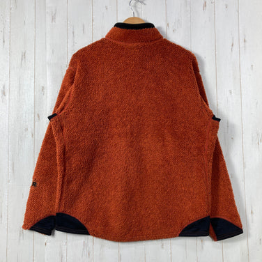 【Men's L オレンジ系】 2004 Patagonia ( パタゴニア ) R2 ボディ ラグ プルオーバー R2 Body Rug Pullover tiki wood heather 生産終了モデル 入手困難 ハイパイルフリース R1ストレッチパネル US