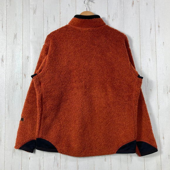 【Men's L オレンジ系】 2004 Patagonia ( パタゴニア ) R2 ボディ ラグ プルオーバー R2 Body Rug Pullover tiki wood heather 生産終了モデル 入手困難 ハイパイルフリース R1ストレッチパネル US