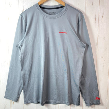 【Men's M グレー系】 2017 Patagonia ( パタゴニア ) ロングスリーブ アールゼロ サン ティー Long Sleeve R0 Sun Tee ポリエステル ウェア トップス インナー シャツ ロングスリーブTシャツ クルーネック 化繊 z