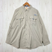 【Men's L ベージュ系】 Columbia ( コロンビア ) バハマ 2 ロングスリーブ シャツ Bahama II L S Shirt PFGシリーズ ナイロン ウェア トップス インナー シャツ ロングスリーブシャツ 化繊 z00059488 化繊 ロ