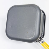 均码 灰色 Montbell Alpine 方形 13 英寸铝制炊具 炊具 锅具 z00053222