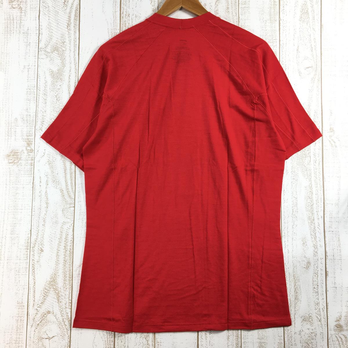 【Men's L レッド系】 Patagonia ( パタゴニア ) メリノ 2 ライトウェイト Tシャツ Merino 2 Lw Lightweight T-Shirt メリノウール ベースレイヤー デッドストック 入手困難 36710 Internationa