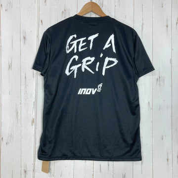 【Men's M ブラック系】 Inov8 ( イノヴェイト ) ゲット ア グリップ ショートスリーブ ティー Get a Grip Short Sleeve Tee ポリエステル ウェア トップス インナー シャツ ショートスリーブTシャツ クルーネック 化繊 - 0