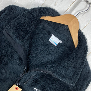 Columbia Mountains Are Calling Fleece Full Zip, Men's Size L (Black). This polyester fleece jacket is perfect for outerwear.