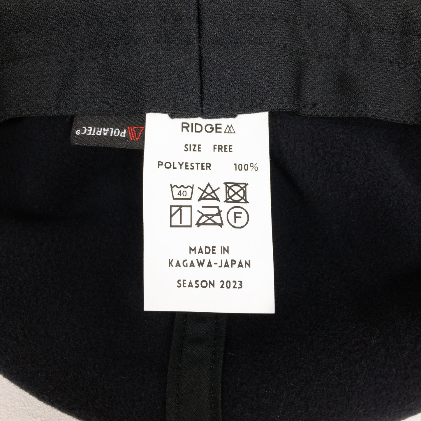 【Unisex OneSize Black】Ridge Mountain Gear（Ridge Mountain Gear）抓绒耳罩帽 Polartec Wind Pro 男女通用黑色帽子头饰佩戴配件佩戴