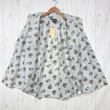 【Men's XL ホワイト系】 2023 Patagonia ( パタゴニア ) ゴー トゥ シャツ Go To Shirt SMRW オーガニックコットン ウェア トップス インナー シャツ ショートスリーブシャツ 化繊 z00059987 SMRW 化繊 ショー