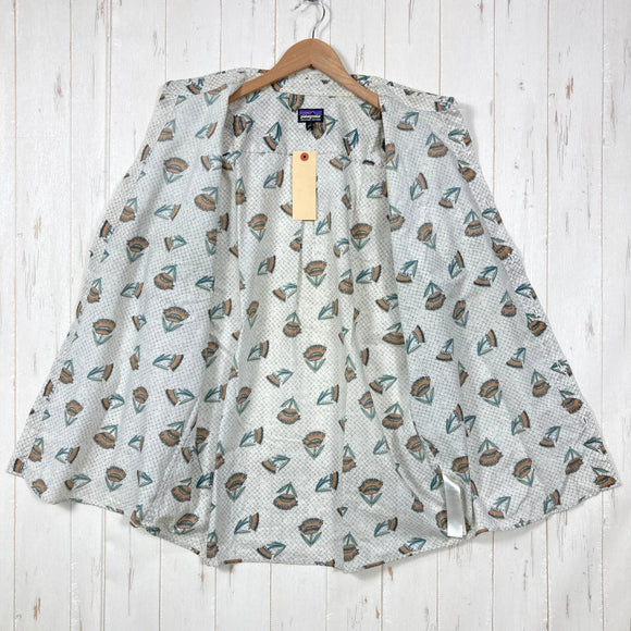 【Men's XL ホワイト系】 2023 Patagonia ( パタゴニア ) ゴー トゥ シャツ Go To Shirt SMRW オーガニックコットン ウェア トップス インナー シャツ ショートスリーブシャツ 化繊 z00059987 SMRW 化繊 ショー