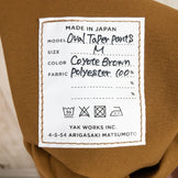 【M ブラウン系】 Toraya Equipment（トラヤイクイップメント） オーバル テーパー パンツ Oval Taper Pants ポリエステル Asian 撥水機能 ストレッチ コヨーテブラウン | Coyote Brown ロングパンツ ボ - 【公式】2ndGEAR（セカンドギア）Webショップ【登山用品・アウトドア用品専門 買取販売店】