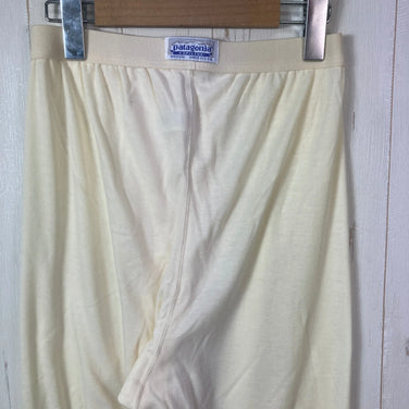 [Men's M Ivory] 1993 Patagonia Capilene Midweight Crew Neck &amp; Bottoms Natural (Old Tag, Vintage)