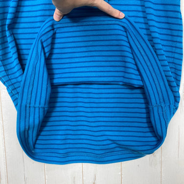 【Men's XL ブルー系】 Montbell ( モンベル ) WIC.ブリーズスパンボーダーT メンズ WIC. Breeze Span Border T Men's ウイックロン ブリーズスパン リブ編み ポリエステル ウェア トップス インナー シャツ シ