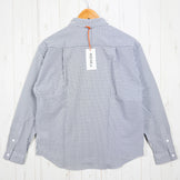 Women's Small Gray Ridge Mountain Gear Basic Long Sleeve Shirt Stripe Gray/White Polyester Top