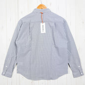 【Women's S グレー系】 Ridge Mountain Gear ( リッジマウンテンギア ) ベーシック ロングスリーブシャツ ストライプ Basic Long Sleeve Shirt Stripe Grey / White ポリエステル ウェア トップス