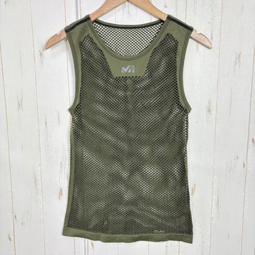 【Men's L/XL グリーン系】 Millet ( ミレー ) ドライナミック メッシュ ノースリーブ クルー Drynamic Mesh NS Crew ウェア トップス インナー シャツ タンクトップ ノースリーブシャツ z00058908  タンクトップ ノース